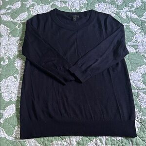 Women’s J Crew Navy Merino Wool Sweater Size Small